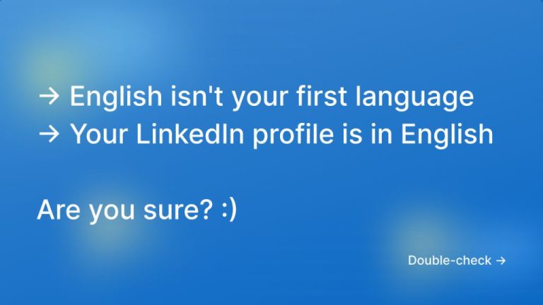 Why is my LinkedIn not in English