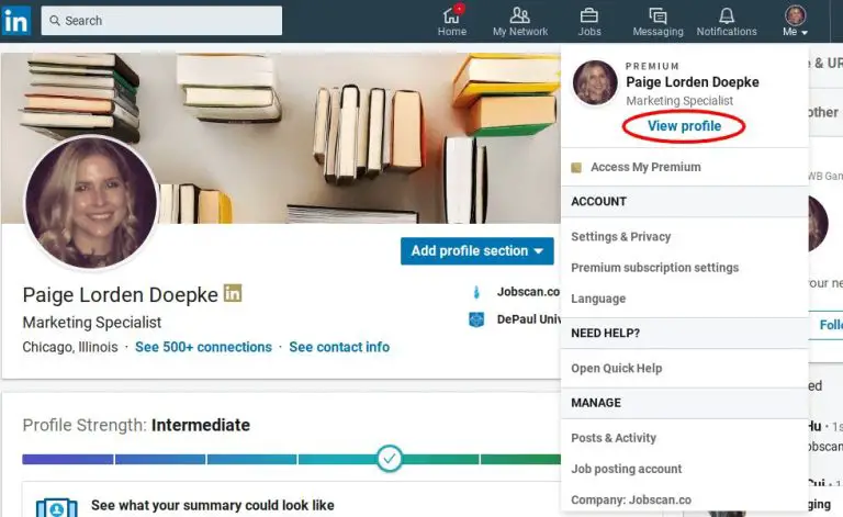 How to change LinkedIn ID