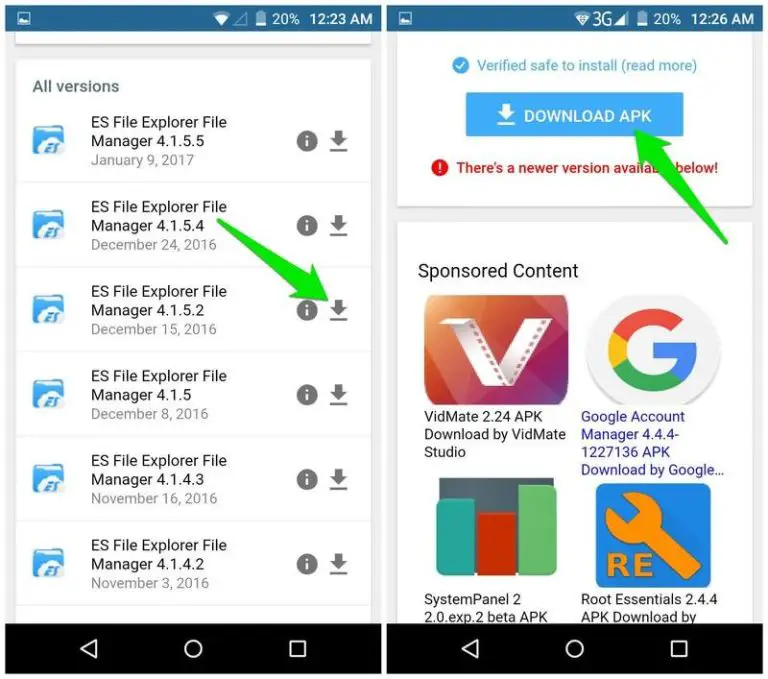 How to download old version of Android app from Play Store