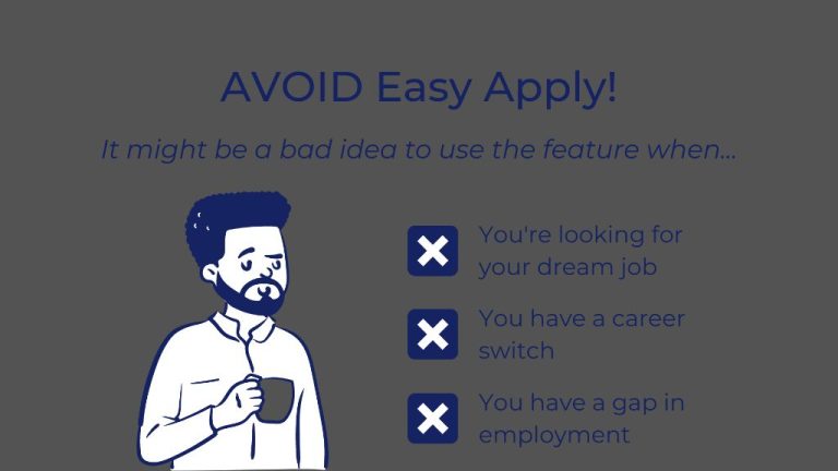 Should I avoid easy apply on LinkedIn