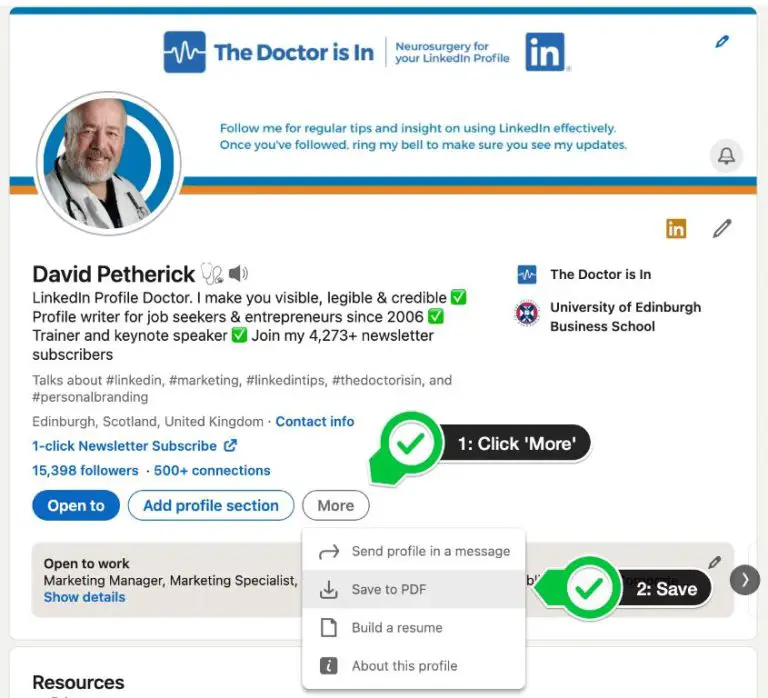 How do I create a LinkedIn profile with AI