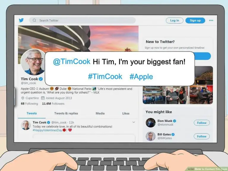 How can I contact Tim Cook