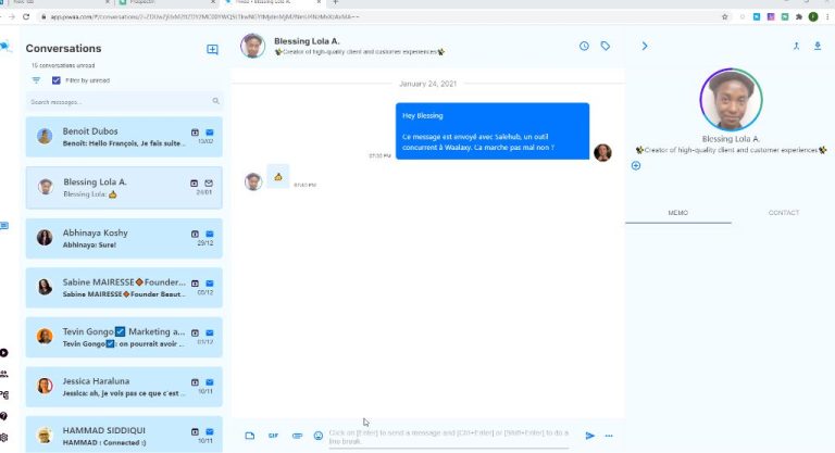 How do I send a private message on LinkedIn app