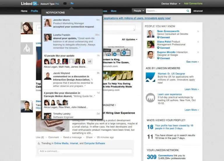 Does LinkedIn notify screenshots