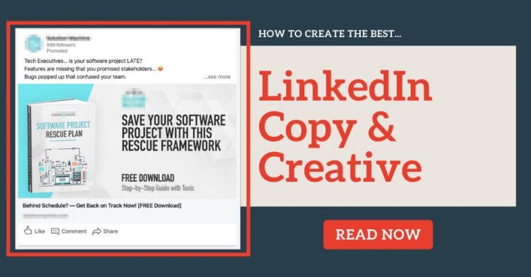 How long should the copy be for a LinkedIn ad