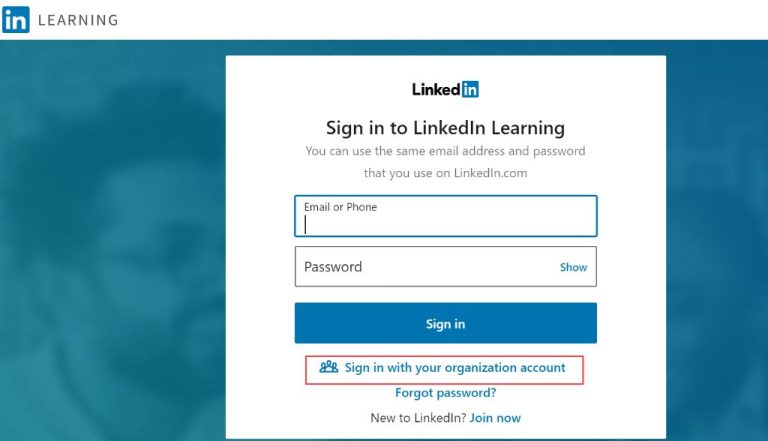 How do I log into LinkedIn Learning through my company