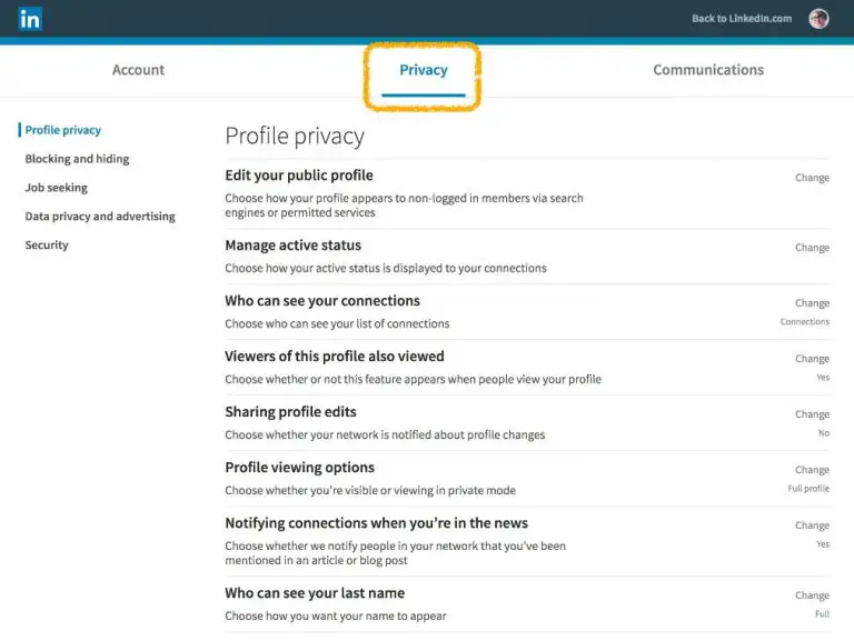 Can you update LinkedIn profile without notifying everyone