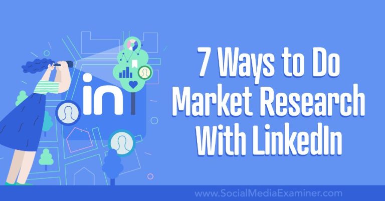 How to do market research on LinkedIn