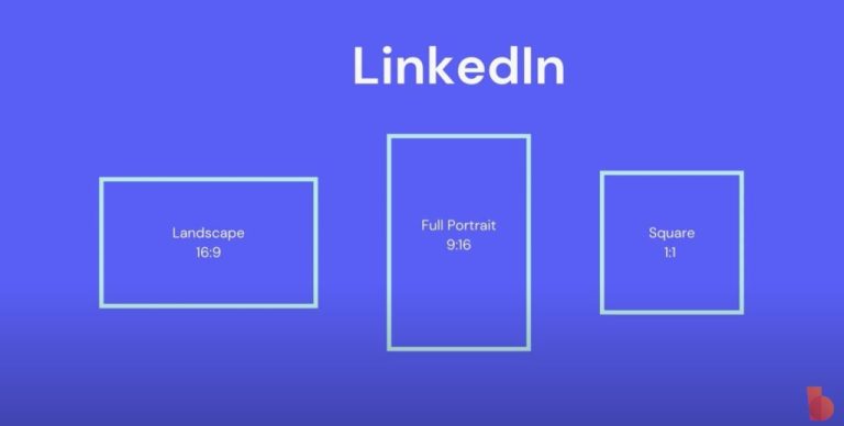 What is the 16 9 format for LinkedIn video