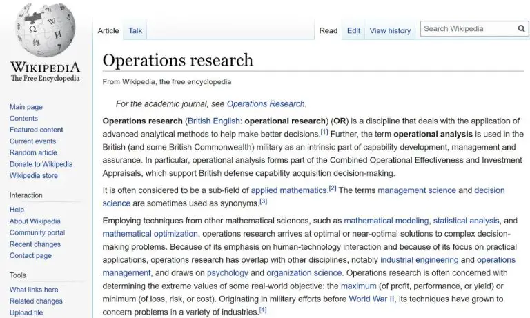 Is operations research outdated