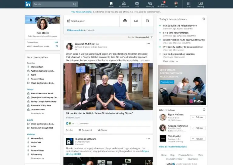 How does LinkedIn decide what to show on your feed