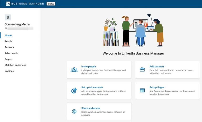 How do I add LinkedIn ad to Business Manager