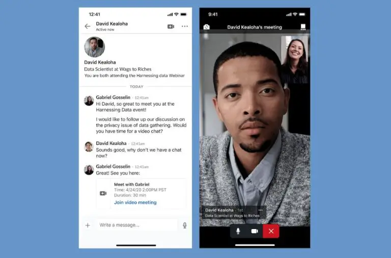 How do you schedule a video call on LinkedIn