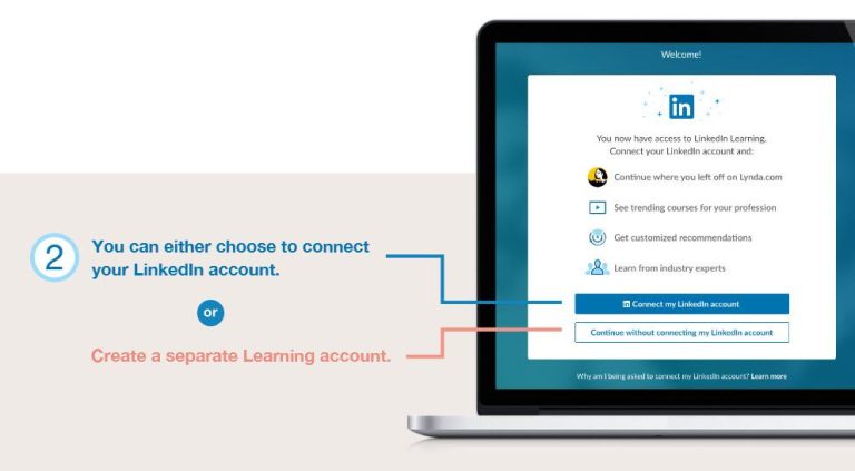 Should I connect LinkedIn Learning to personal account