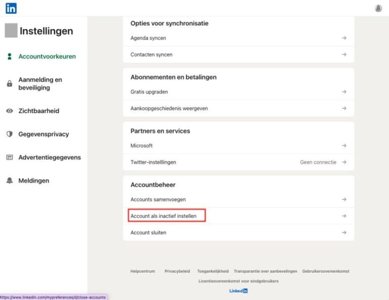 Hoe verwijder ik een oud LinkedIn profiel
