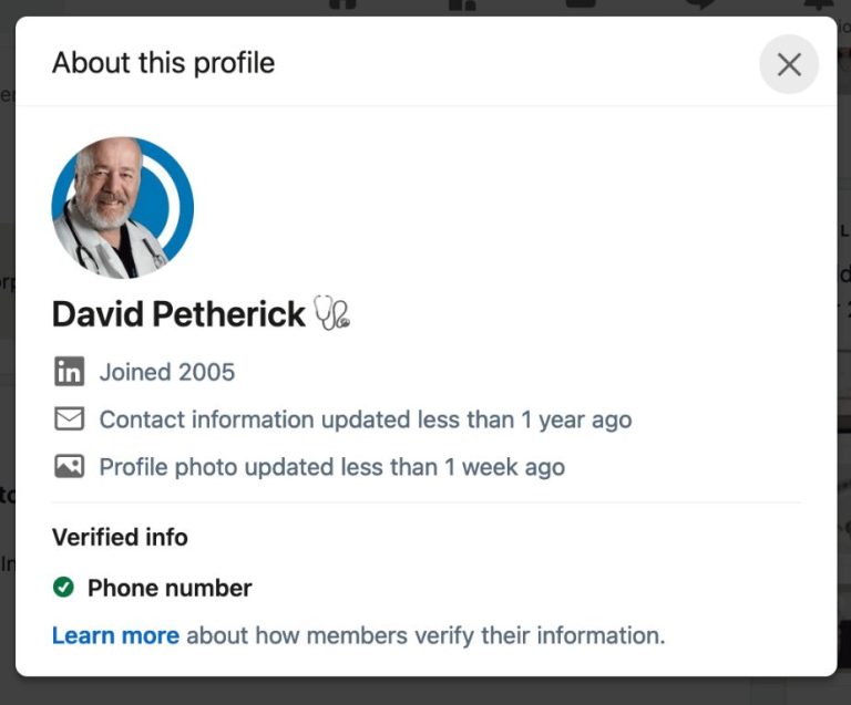 How do I get my LinkedIn account verified