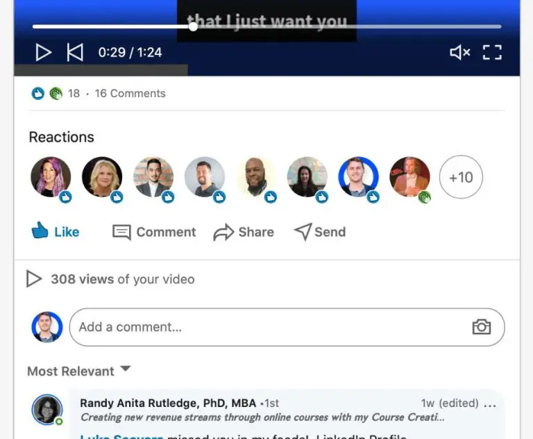 How are video views counted on LinkedIn