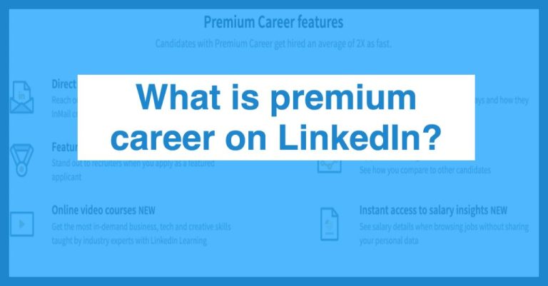 What is the LinkedIn premium career group