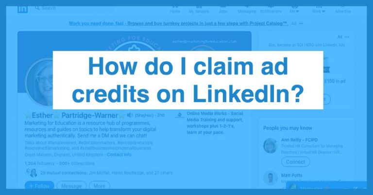 What is ad credit in LinkedIn