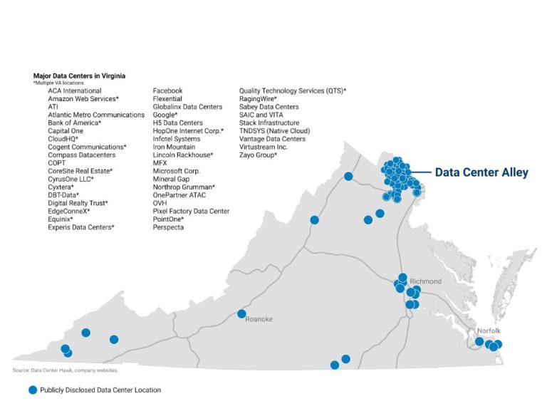 Why are there so many data centers in Northern Virginia