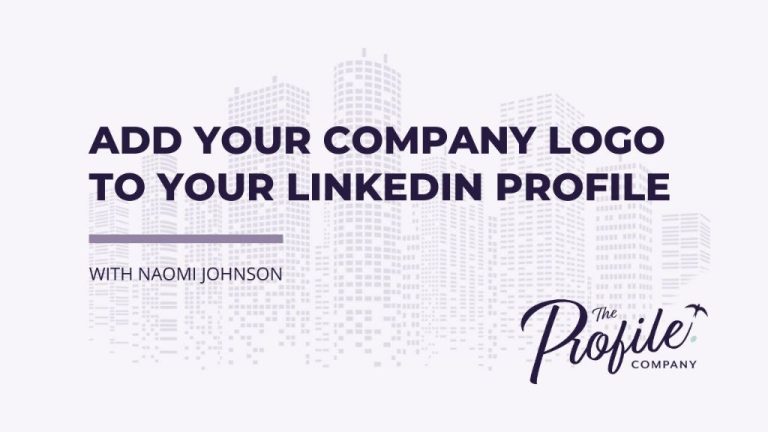 Can you use logo as profile picture on LinkedIn