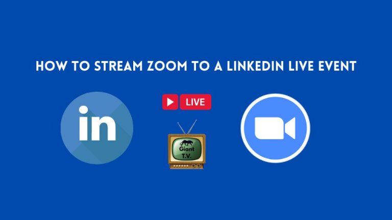 Can you do LinkedIn live with zoom