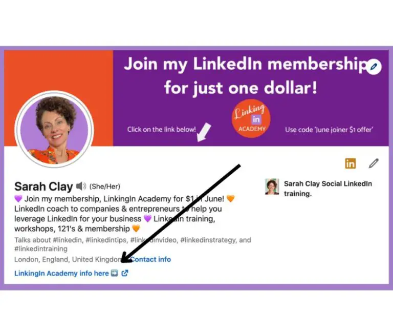 Can you add a clickable link to Linkedin Post