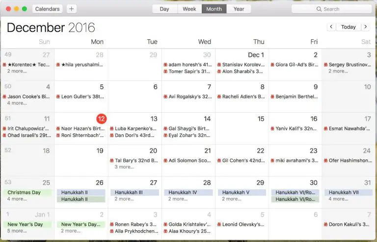 How do I remove LinkedIn birthdays from my calendar Mac