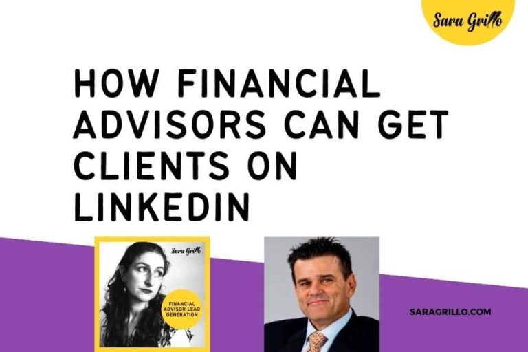 How do financial advisors get clients on LinkedIn