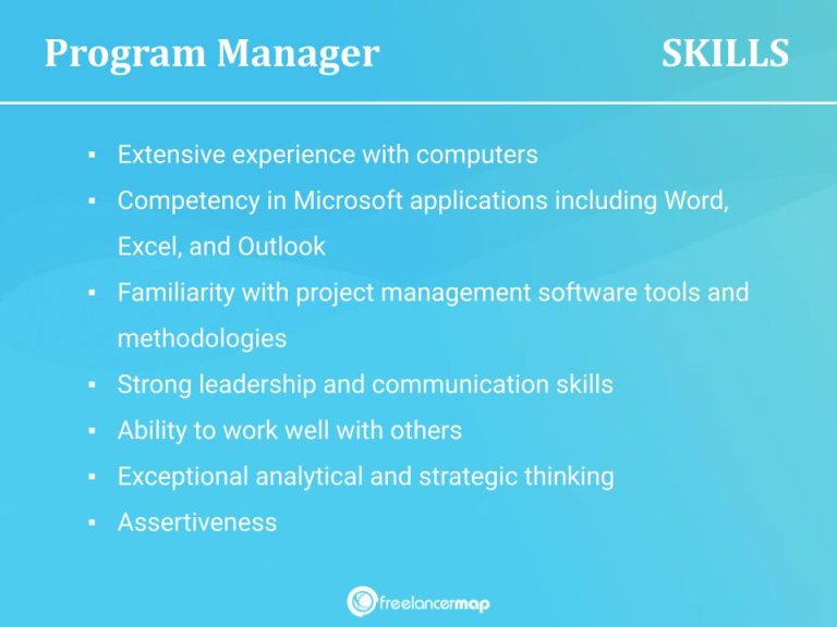 What qualifications do I need to be a Programme manager