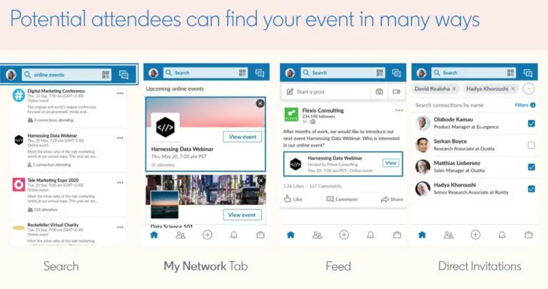 Can you charge for LinkedIn events