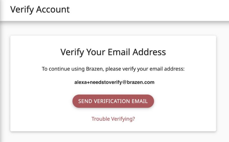 What does it mean when it says verify email address