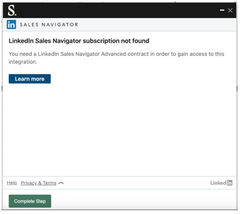 Why is my LinkedIn Sales Navigator not working