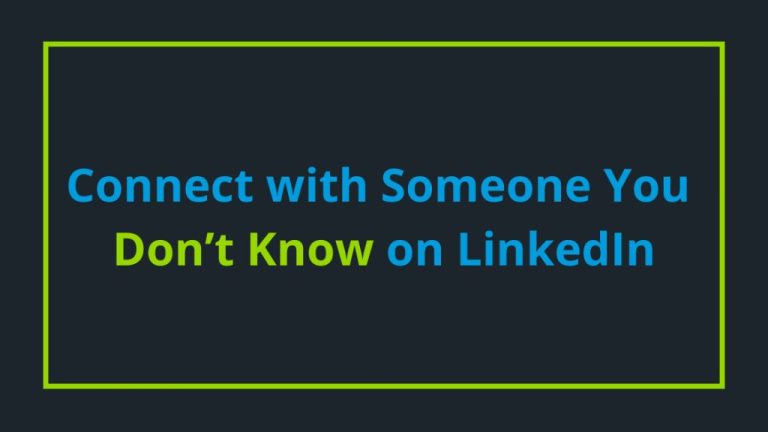 Is it rude to connect with someone you don t know on LinkedIn