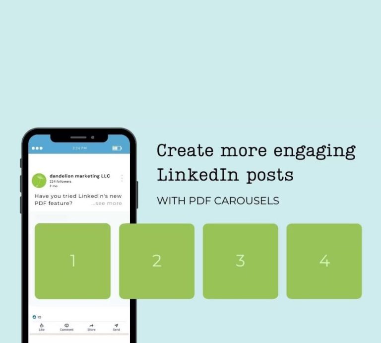 How do I upload a PDF to LinkedIn carousel