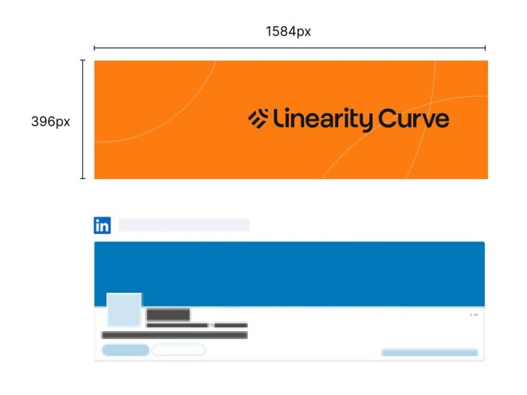 What size is the LinkedIn banner in Figma