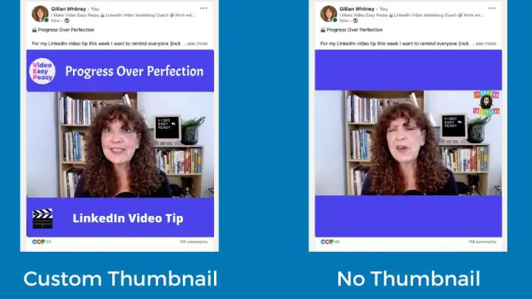 Can you add video thumbnail in LinkedIn