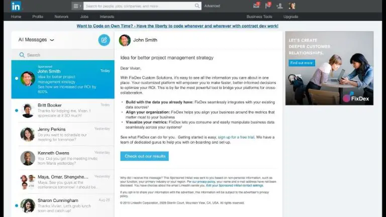How to do LinkedIn InMail ads