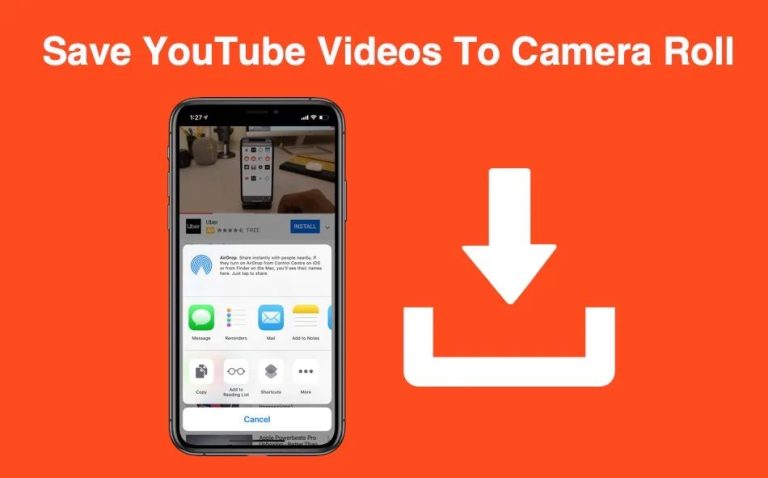 How do I save videos directly to my iPhone