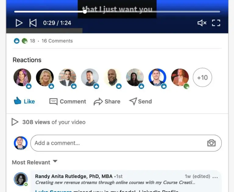 How are LinkedIn video views counted