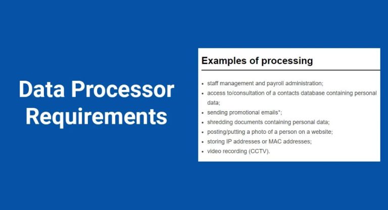 What does a data processor do