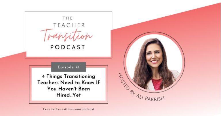 What is a transitioning teacher