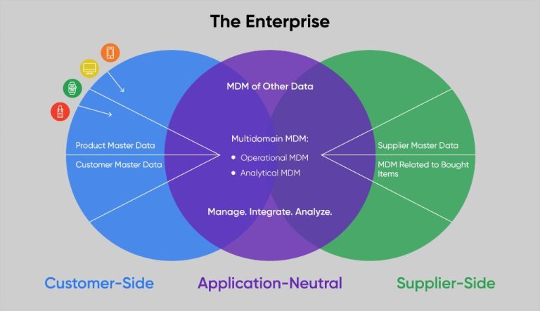 What are the 4 types of master data management