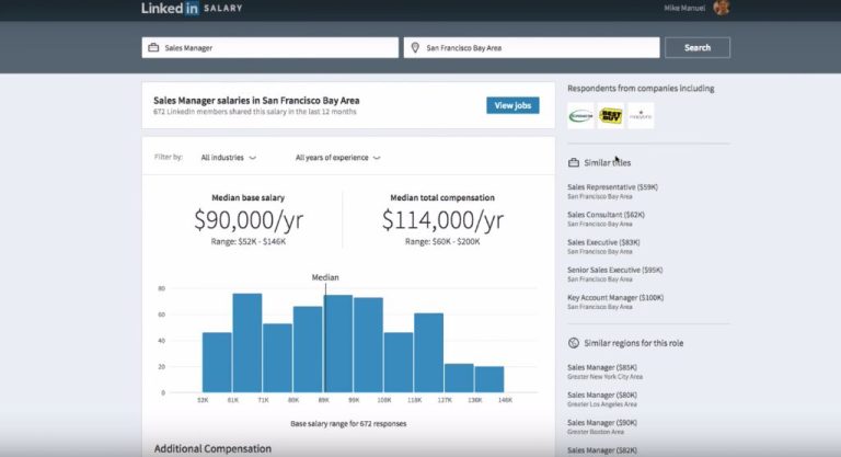 What is the salary of Strategy and business operations LinkedIn