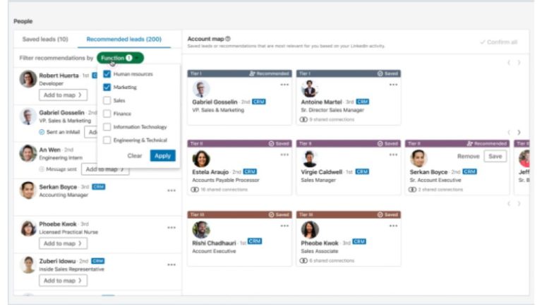 What is account map in LinkedIn Sales Navigator