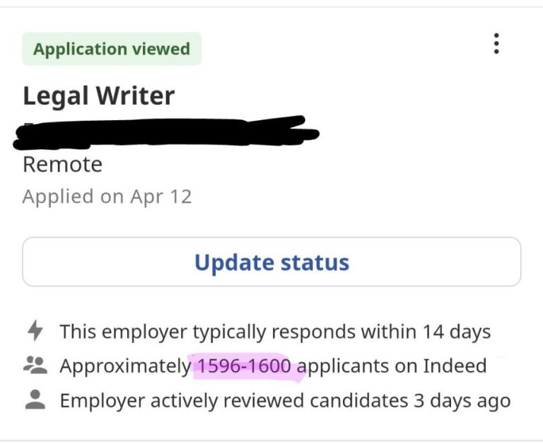 Is it worth applying to a job with 100 applicants