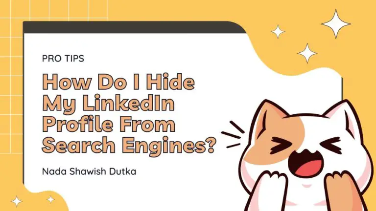 How do I hide myself from searching on LinkedIn