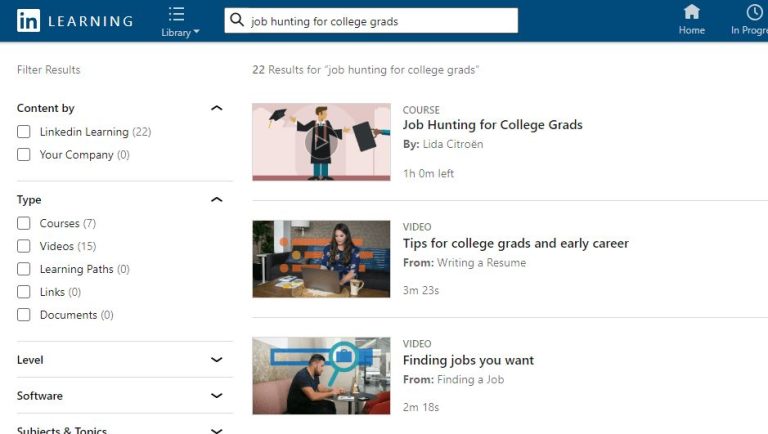 Does LinkedIn learning help with job search