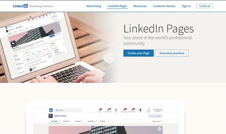 What does LinkedIn company pages mean