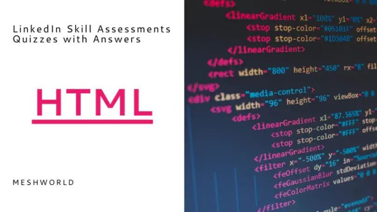 What is the purpose of class attribute in HTML LinkedIn assessment